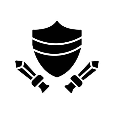 kalkan ağ simgesi basit illüstrasyon