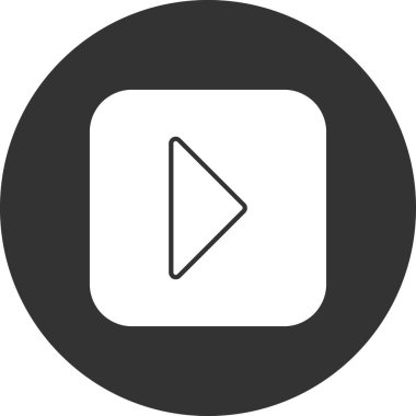 Video çalma düğmesinin vektör illüstrasyonu