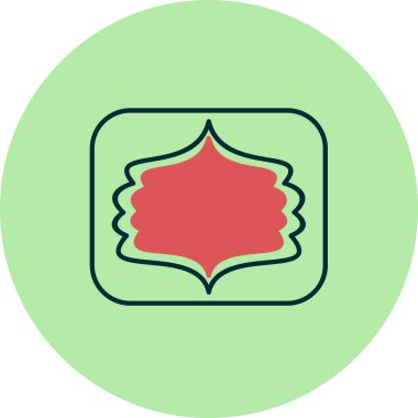 Arkaplanda çerçeve simgesi