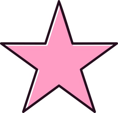 Favori yıldızımız. Web simgesi vektör illüstrasyonu 