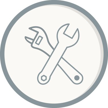 Cross Wrenches. web icon simple design