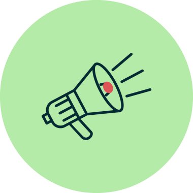 Hoparlörün vektör illüstrasyonu