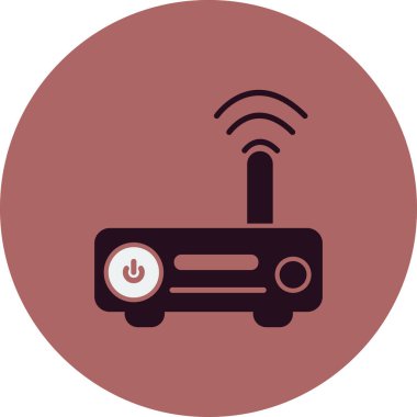 kablosuz yönlendirici vektör çizgisi simgesi, Modem 
