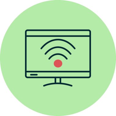 Akıllı televizyon. Web simgesi