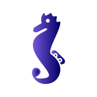 Deniz atı vektör illüstrasyon