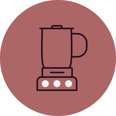 Mutfak karıştırıcı simgesi, vektör illüstrasyonu