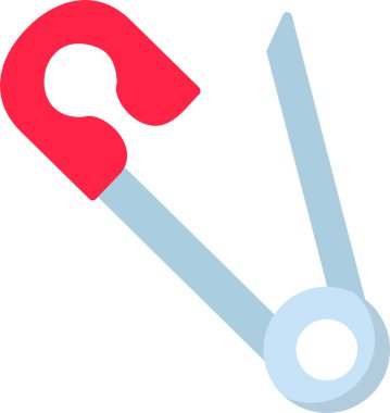 çengelli iğne simge vektör çizim