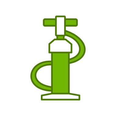 Hava pompası ikonu. özet çizimi 