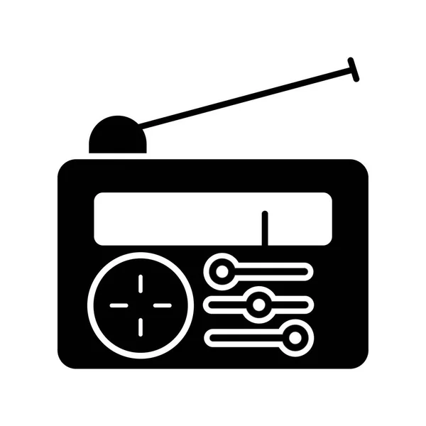 Radio Icon Vektor Illustration — Stockvektor