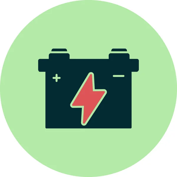 Car Battery Web Icon Simple Illustration — Stock Vector