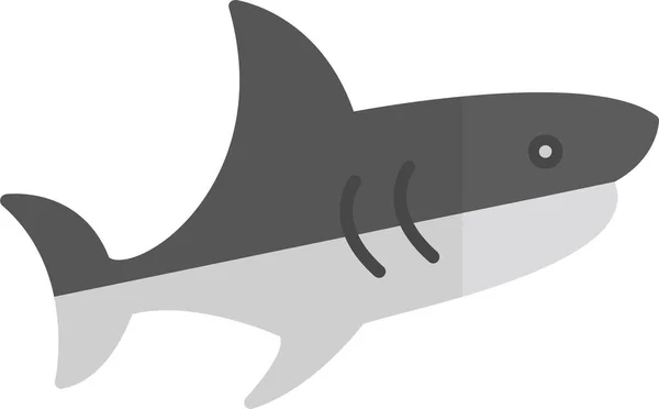 Tiburón Icono Web Diseño Simple — Archivo Imágenes Vectoriales