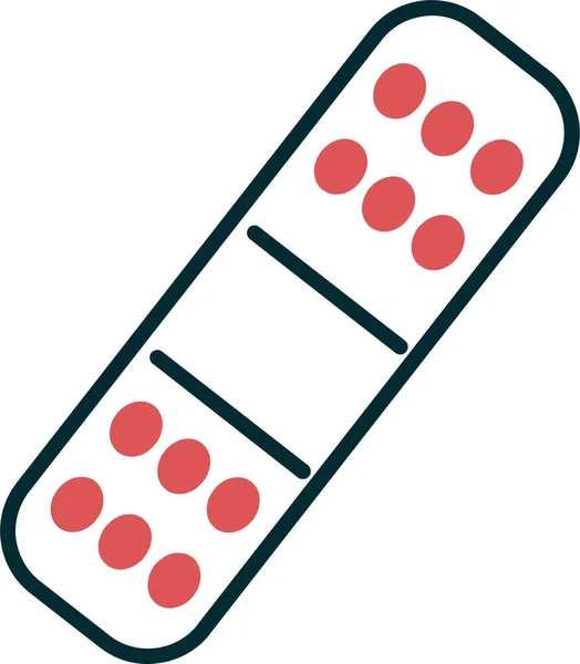 Vector Illustration Band Aid Plaster Medical Icon — Stock vektor