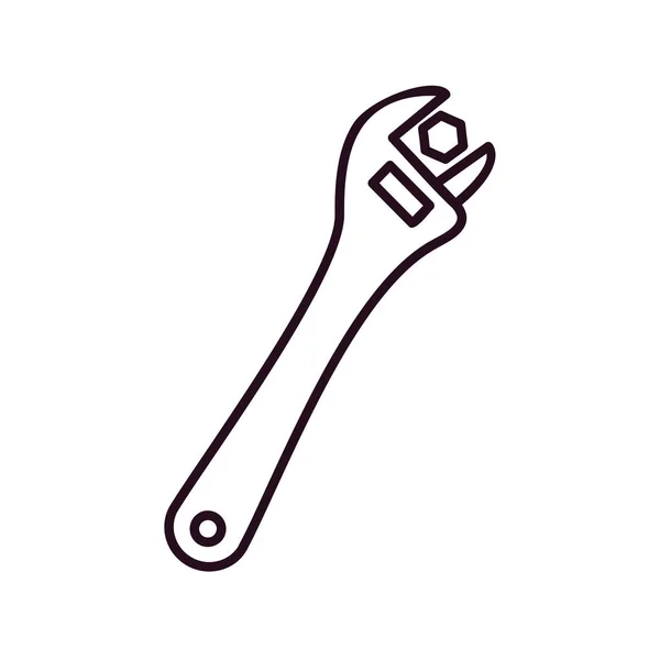 Wrench Web Icon Simple Design — Stock Vector