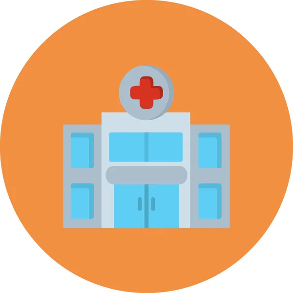 Hospital Icon Vector Illustration — Stock Vector