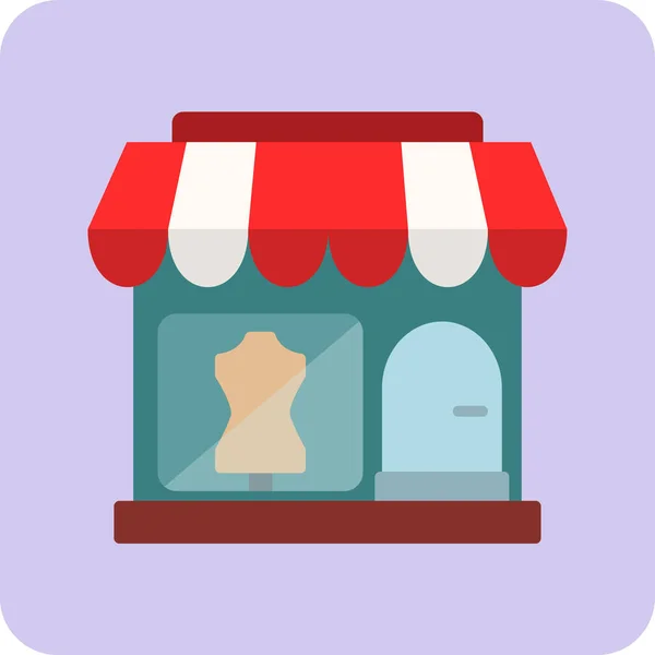 Boutique Icon Vector Illustration —  Vetores de Stock