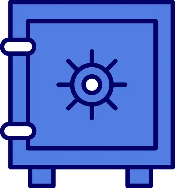 Vector Illustration Safe Box Icon — Archivo Imágenes Vectoriales