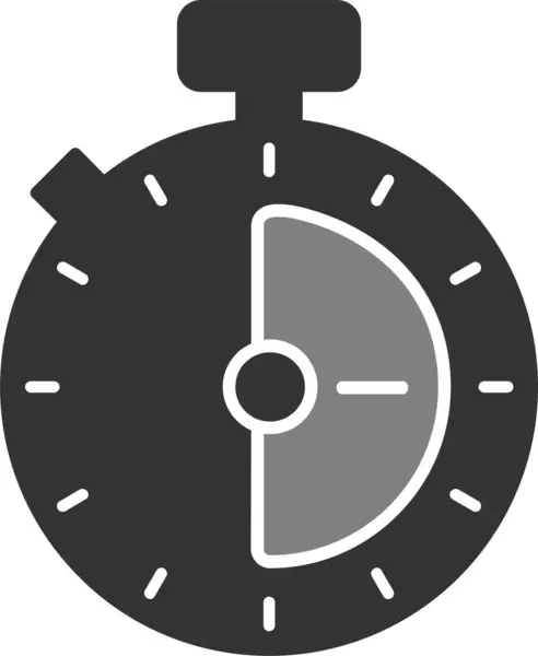 Aftellen Web Icoon Eenvoudige Illustratie Van Stopwatch — Stockvector