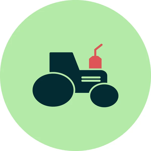 Icono Del Tractor Ilustración Del Vector — Vector de stock