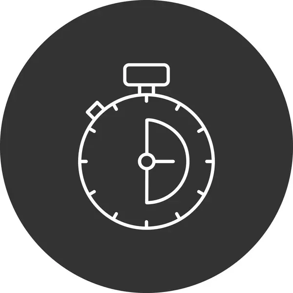 Countdown Web Symbol Einfache Illustration Der Stoppuhr — Stockvektor
