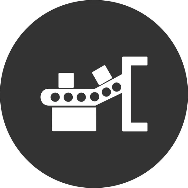 Conveyor Belt Web Icon Simple Illustration — Vettoriale Stock