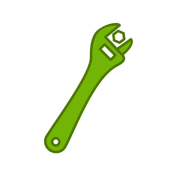 Wrench Web Icon Simple Design — Stock Vector