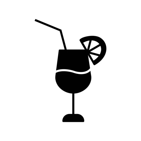 Icône Cocktail Illustration Vectorielle — Image vectorielle