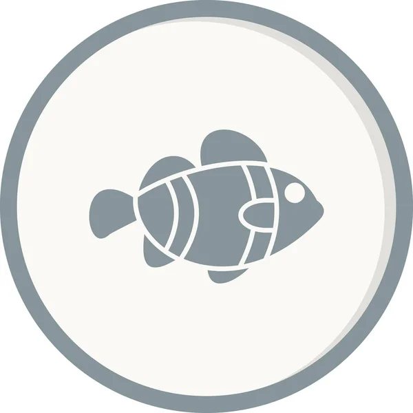 Clown Fish Icon Vector Illustration — Stockový vektor