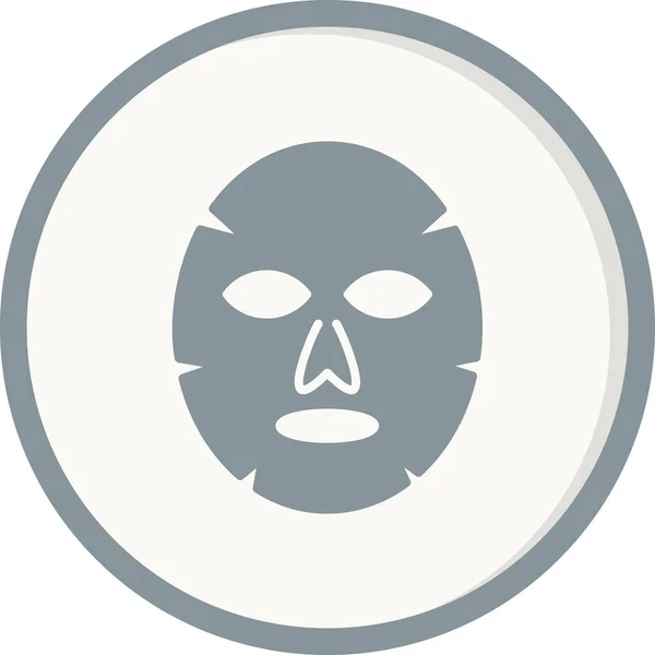 Facial Mask Web Icon Simple Illustration — Archivo Imágenes Vectoriales