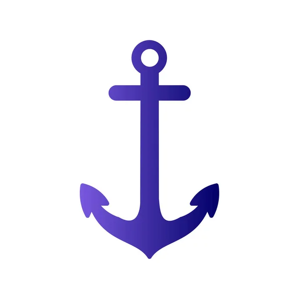 Anchor Icon Simple Illustration Nautical Symbol Vector — Stockový vektor