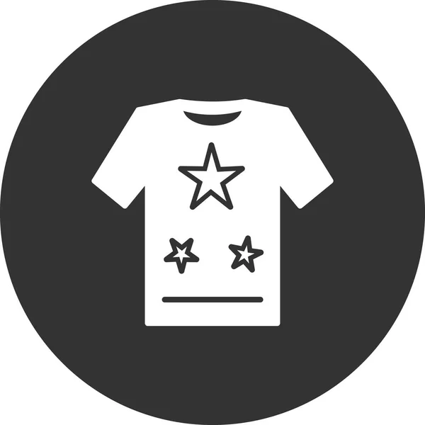 Icono Camiseta Ilustración Vectorial — Archivo Imágenes Vectoriales