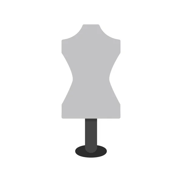Mannequin Icon Flat Illustration Clothes Vector Symbol Web — 스톡 벡터