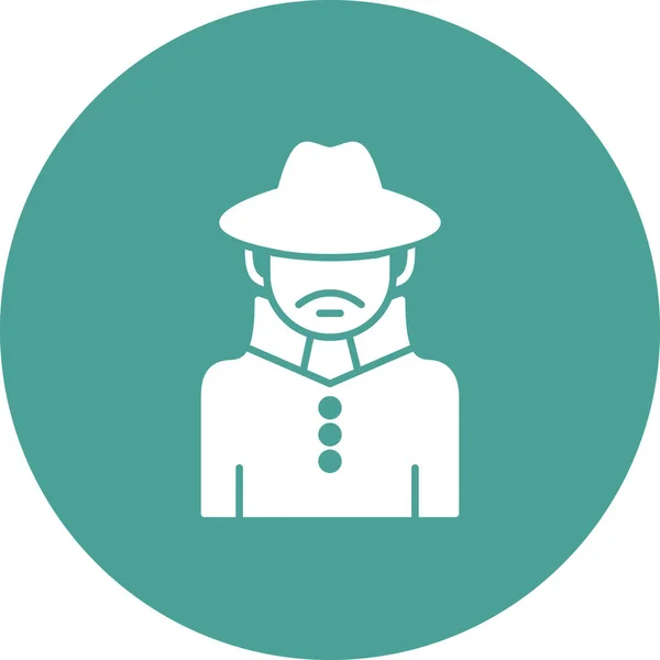 Detective Icon Vector Illustration — Stock Vector