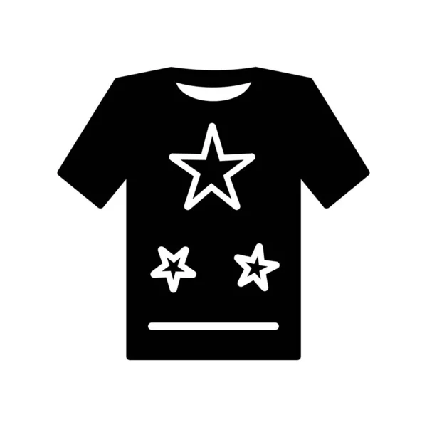 Icono Camiseta Ilustración Vectorial — Vector de stock