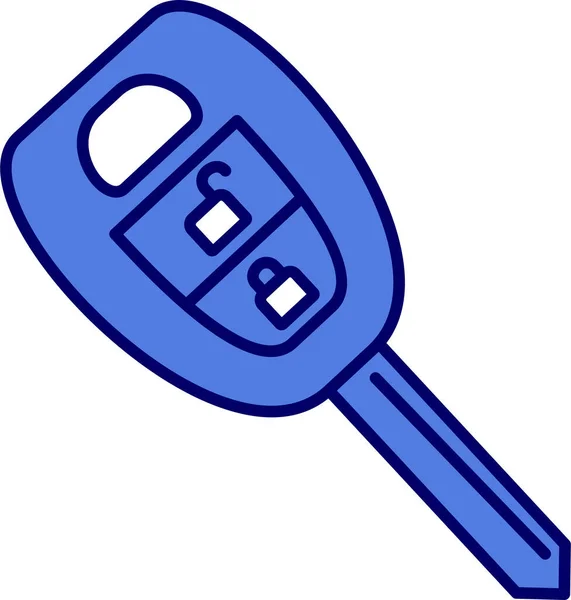 Vector Illustration Car Key Icon — Stockvector