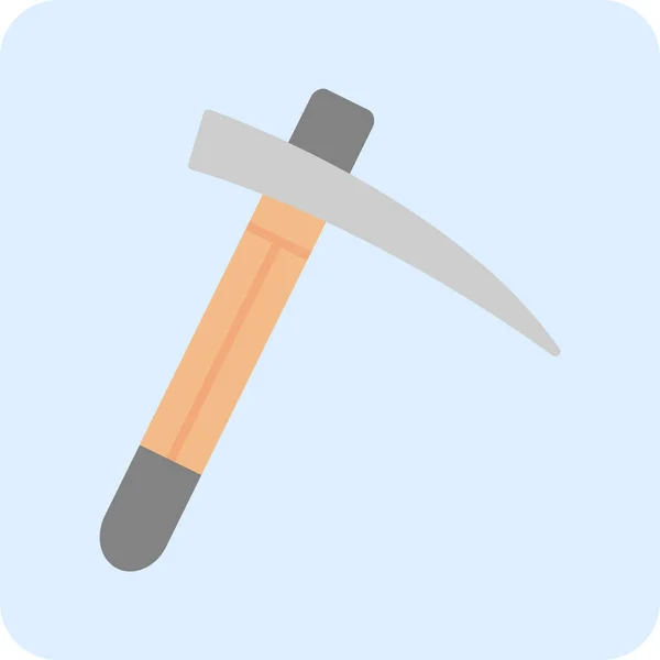 Pickaxe Jednoduchá Ilustrace Webové Ikony — Stockový vektor