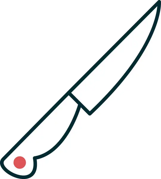Bıçak Web Simgesi Basit Illüstrasyon — Stok Vektör