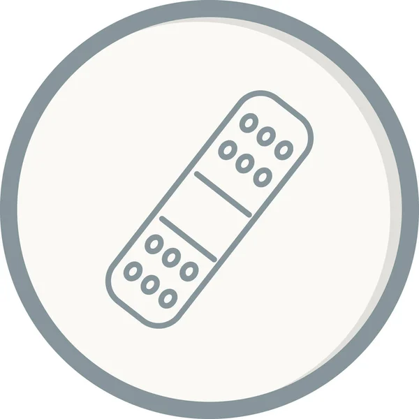 Vector Illustration Band Aid Plaster Medical Icon — Stock vektor