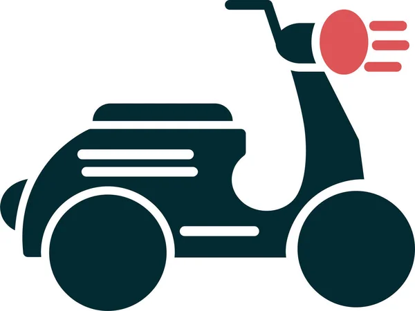 Vector Illustration Scooter Icon — Stok Vektör