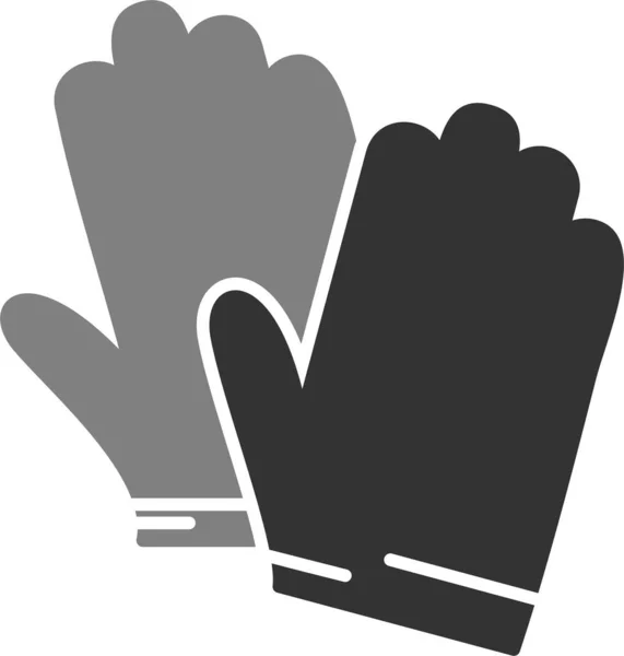 Handschoenen Pictogram Vector Illustratie — Stockvector