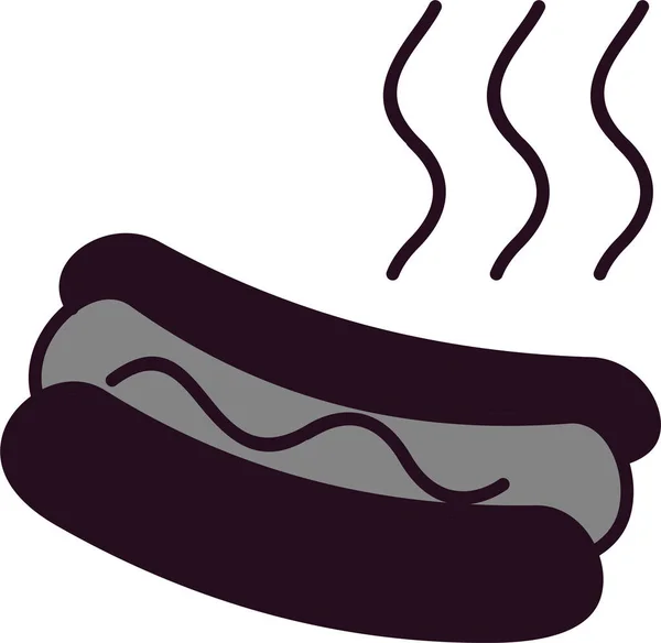 Hot Dog Icon Vector Illustration — Stock Vector