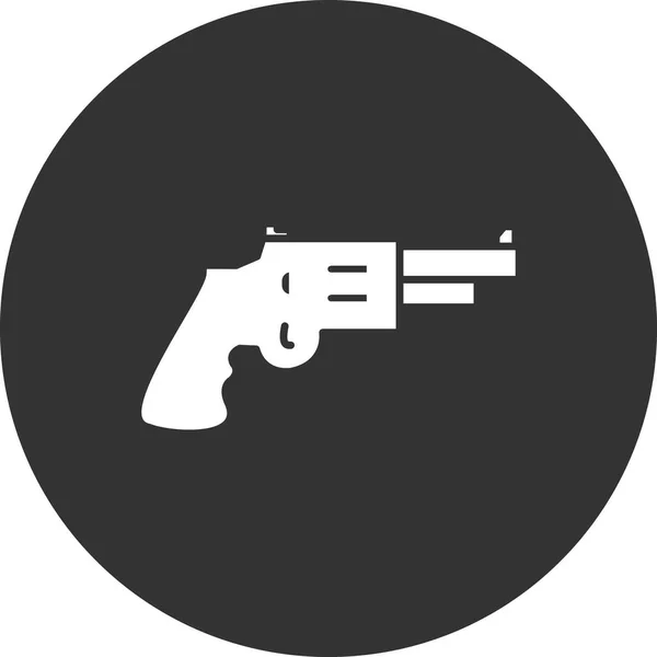 Pistola Icono Web Ilustración Simple — Vector de stock