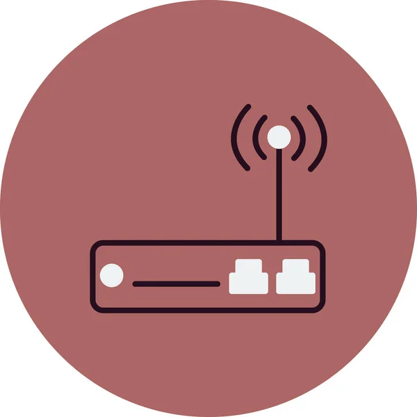 Wifi Icône Routeur Illustration Vectorielle — Image vectorielle