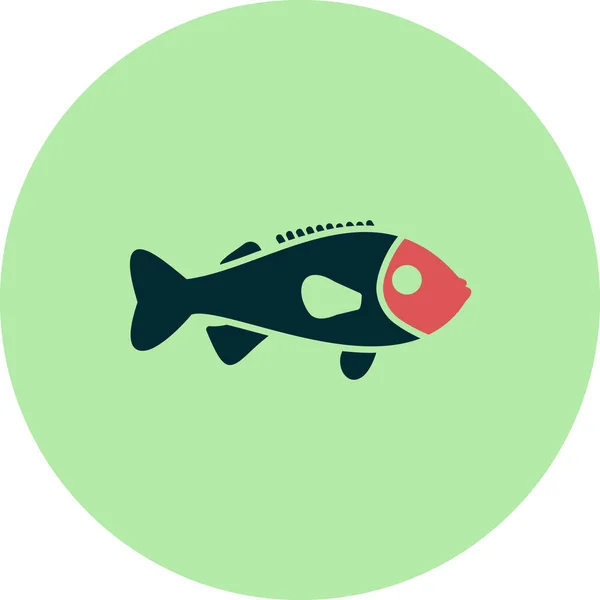 Rock Fish Icon Vector Illustration — Stok Vektör