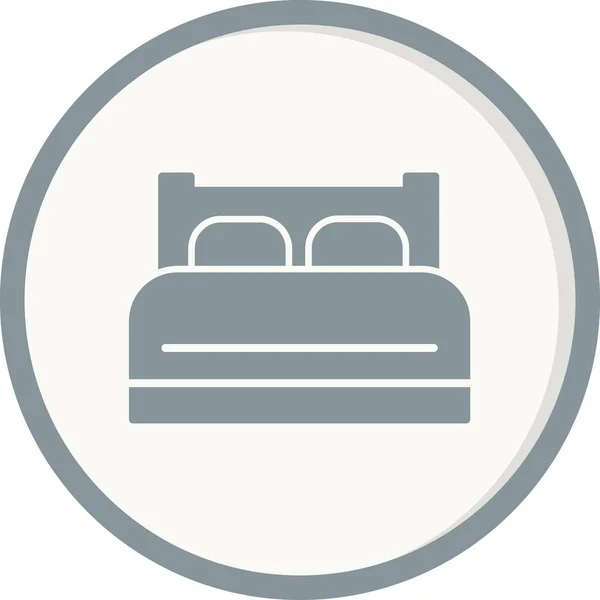 Vektor Illustration Des Bett Symbols — Stockvektor