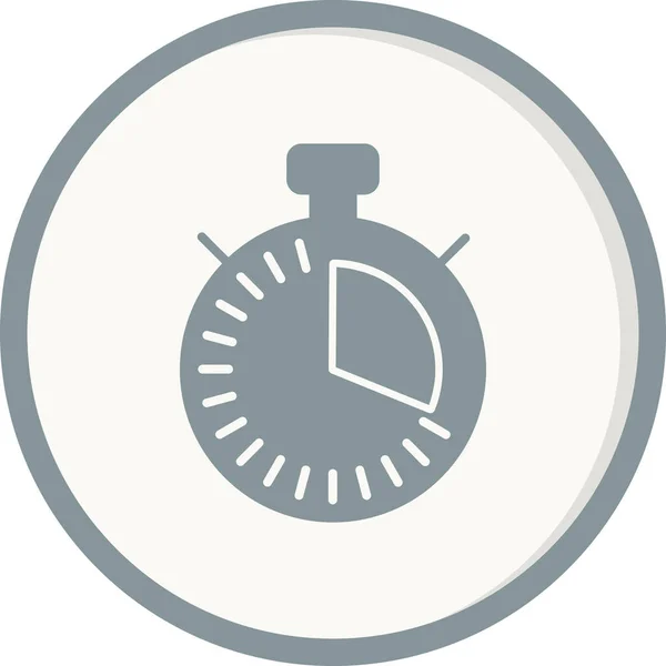 Stopwatch Web Icoon Eenvoudige Illustratie — Stockvector