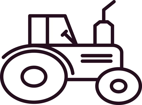 Tractor Icon Vector Illustration — стоковый вектор