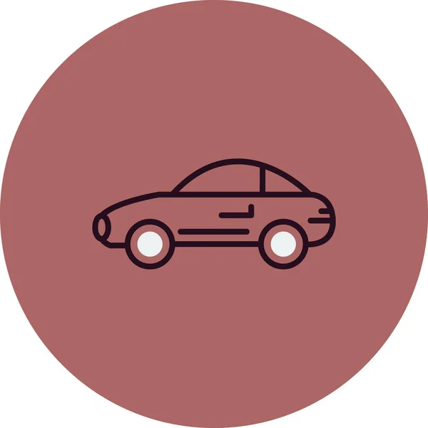 Carro Ícone Web Ilustração Simples —  Vetores de Stock