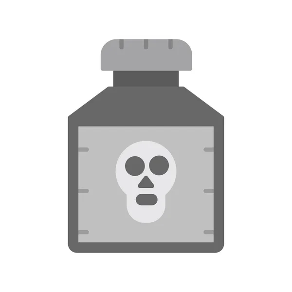 Poison Web Icon Simple Illustration — Stock Vector