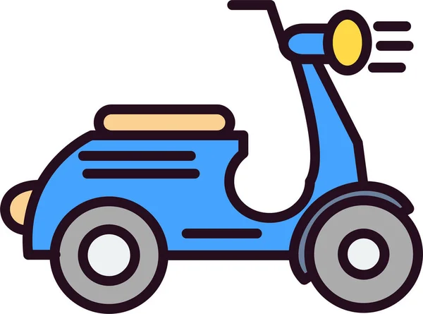 Vector Illustration Scooter Icon — Wektor stockowy