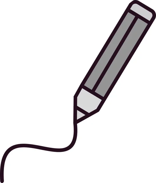 Pencil Vector Icon Modern Simple Illustration Drawing — ストックベクタ